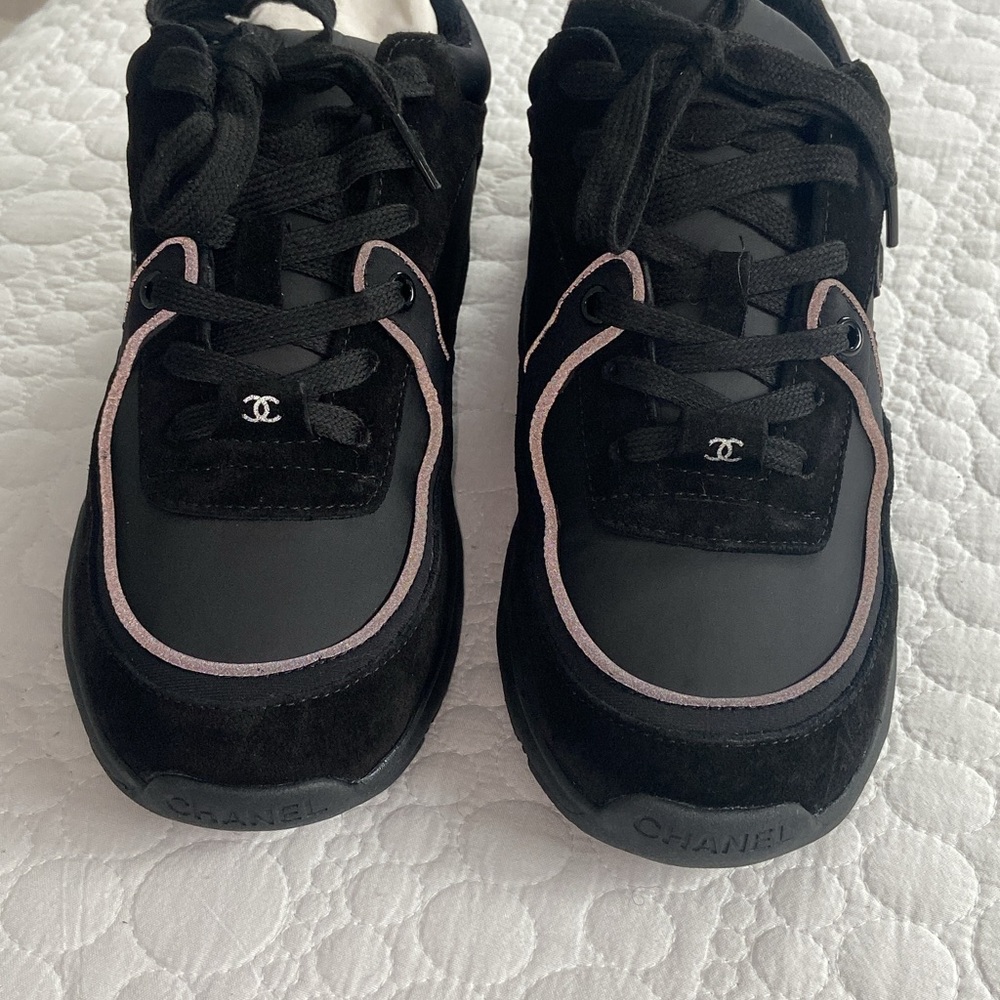 Chanel Women's Black Sneakers - Picture 3 of 5